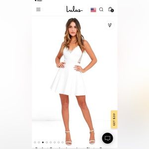 Perfect Evening Ivory Lace Skater Dress